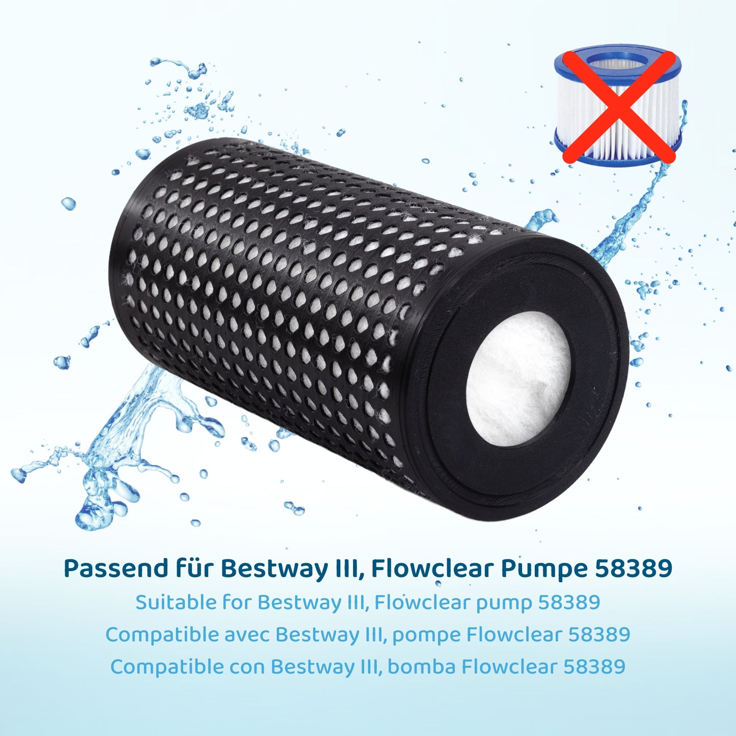 PureFlow® wiederbefüllbarer Kartuschenfilter ersetzt Bestway III