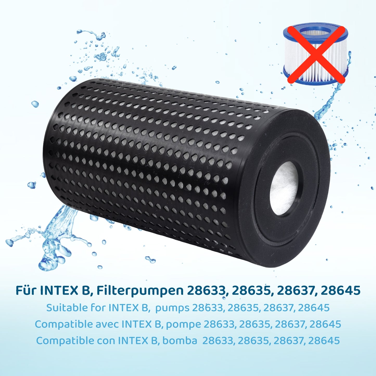 PureFlow® wiederbefüllbarer Kartuschenfilter ersetzt INTEX B