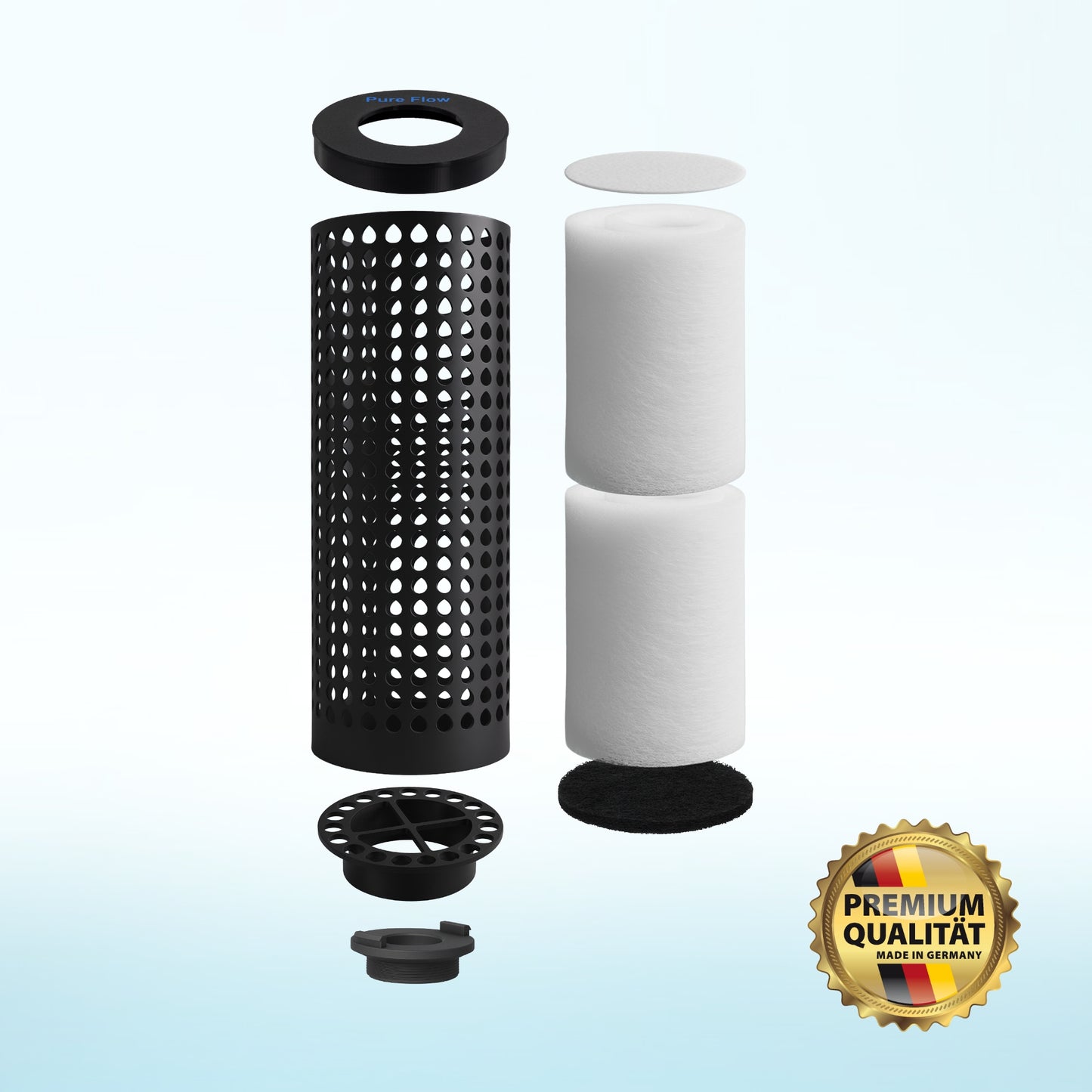 PureFlow® LongLife Filterkartusche lang (325mm) + Adapter mit Grobgewinde innen