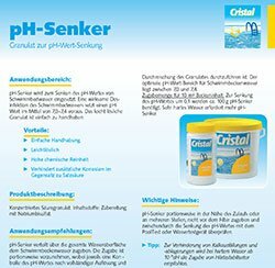 CRISTAL - pH-Senker Granulat
