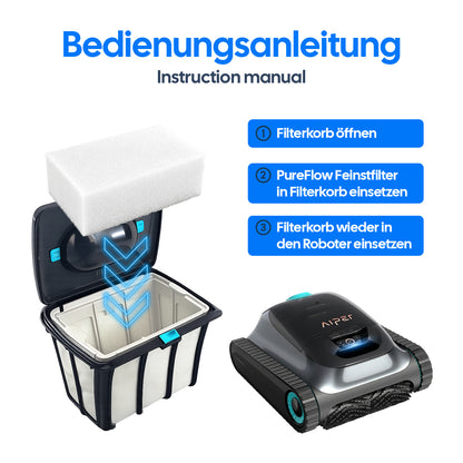 Feinstfilter für Poolroboter AIPER Scuba S1