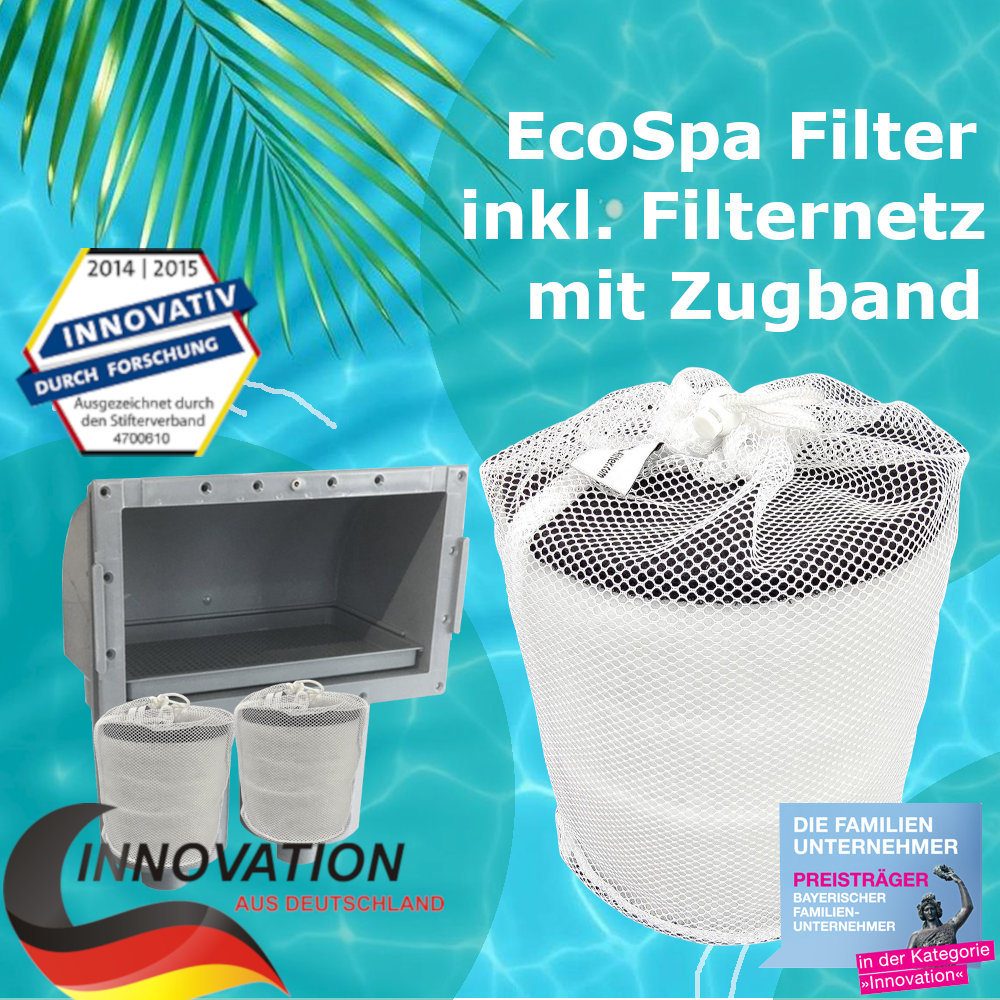 Drawstring Net Filter EcoSpa Net filter net including drawstring – Flexible, easy-care net f ...