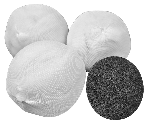 3 Stück Filterballs inkl. Aktivkohle. Refill für den genialen Mehrweg-Kartuschenfilter LongLife Whirlpoolfilter lang (335mm). Austauschbares Filtermaterial für glasklares Wasser in Pools und Whirlpools.