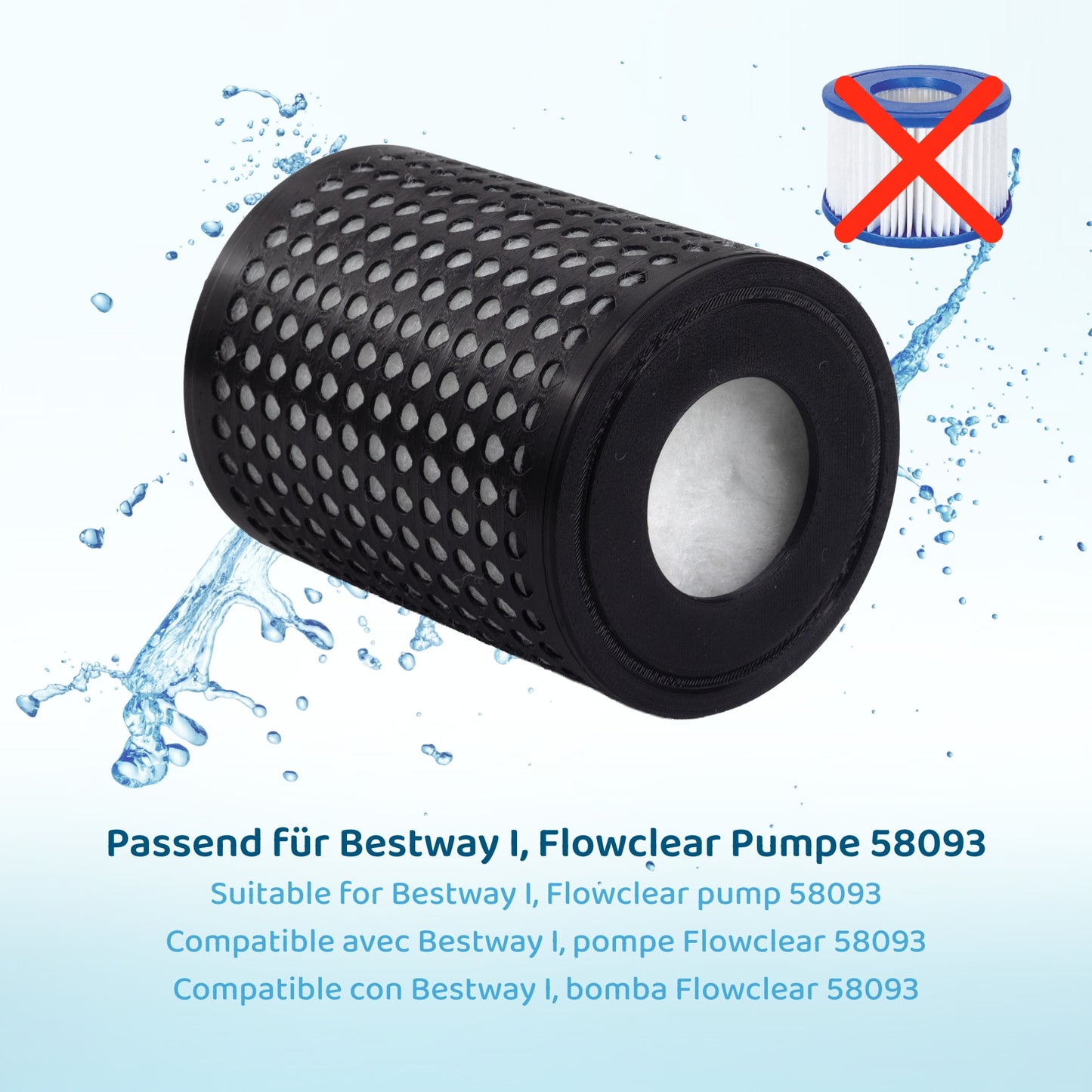 PureFlow® wiederbefüllbarer Kartuschenfilter ersetzt Bestway I