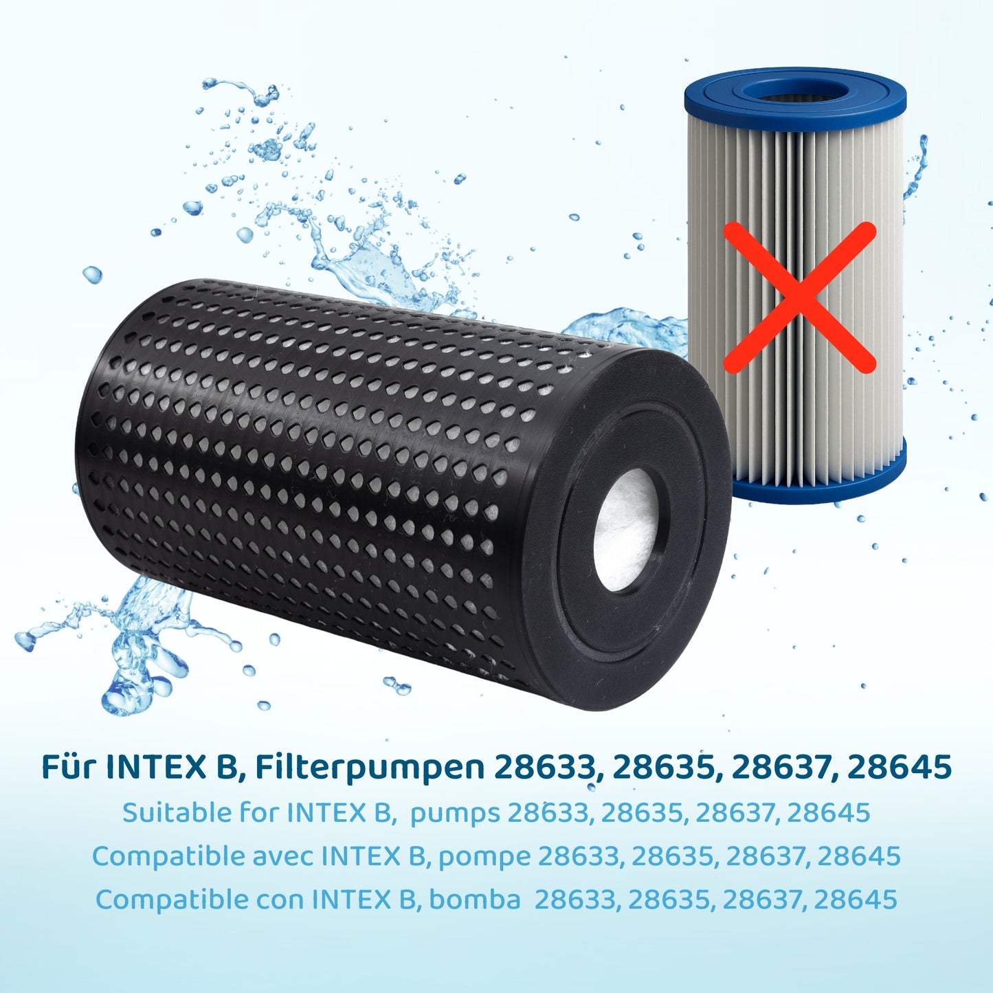 Le filtre à cartouche rechargeable PureFlow® remplace le filtre INTEX S1