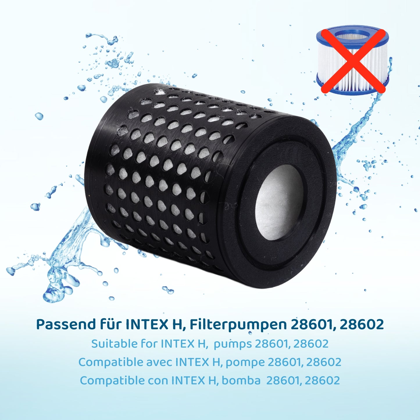 PureFlow® wiederbefüllbarer Kartuschenfilter ersetzt INTEX H
