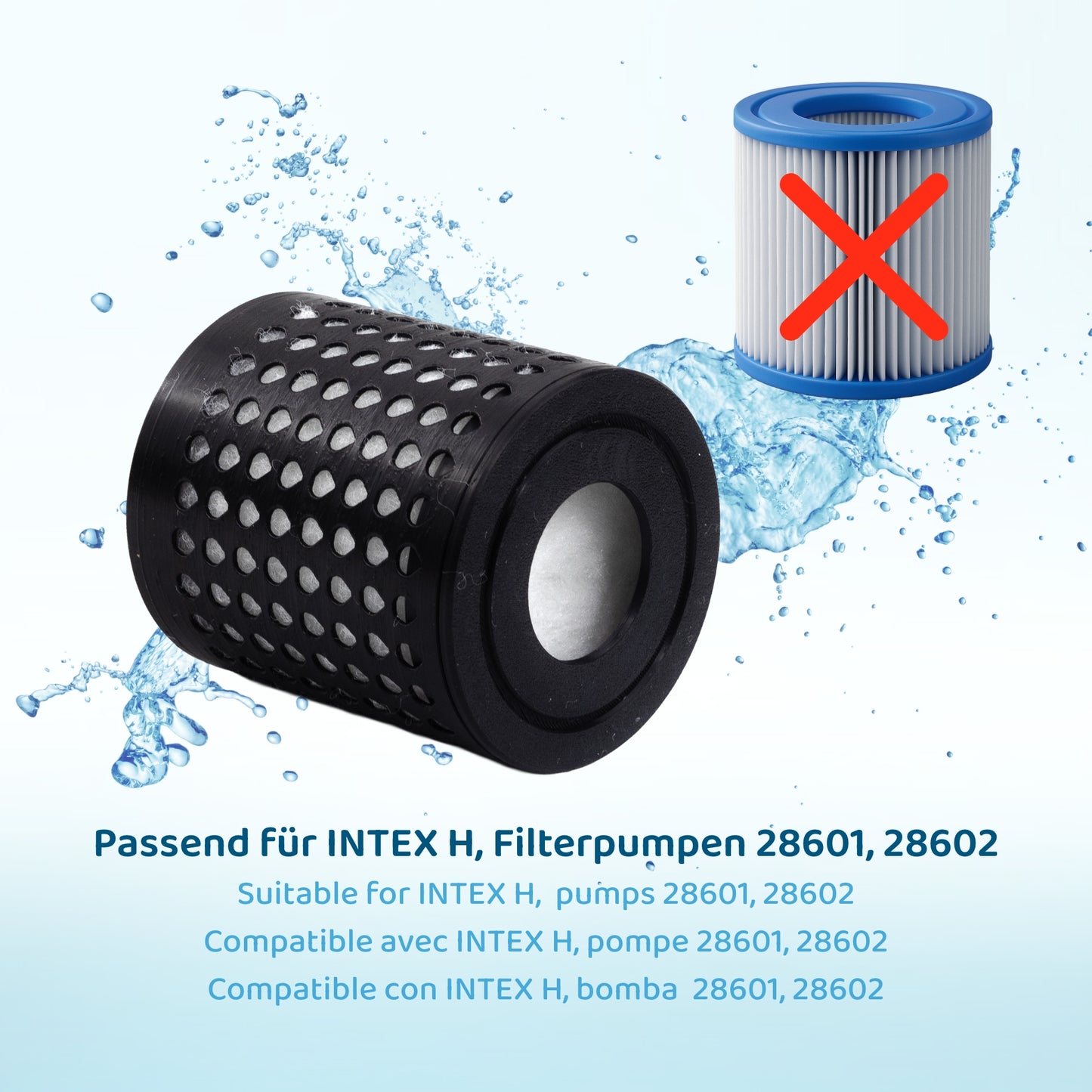 PureFlow® wiederbefüllbarer Kartuschenfilter ersetzt INTEX H