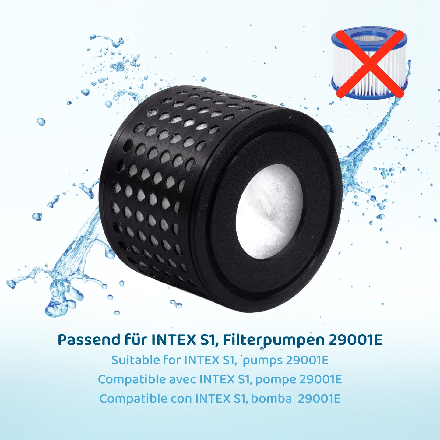 PureFlow® wiederbefüllbarer Kartuschenfilter ersetzt INTEX S1
