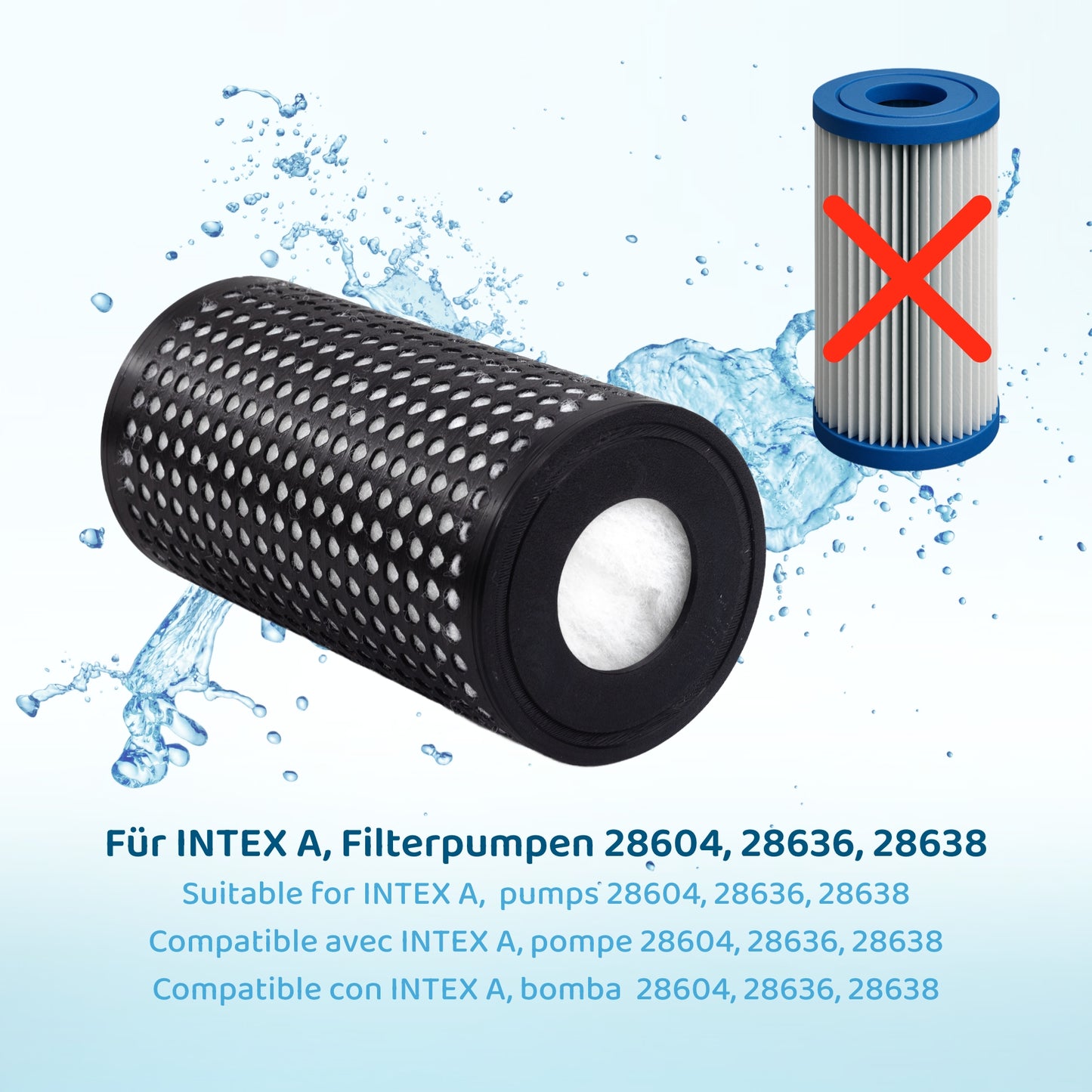 Le filtre à cartouche rechargeable PureFlow® remplace le filtre INTEX S1