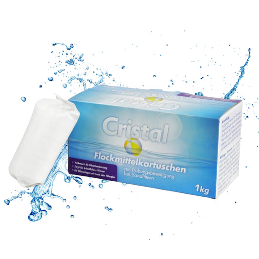 CRISTAL flocculant cartridges 1.0 kg (8 pcs.)