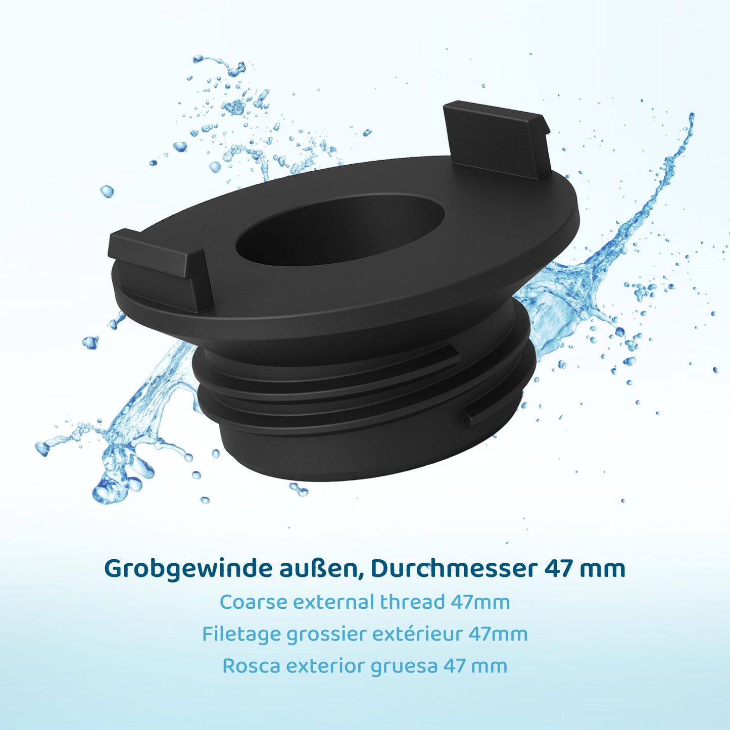 PureFlow® LongLife Filterkartusche kurz (200mm) + Adapter mit Grobgewinde außen
