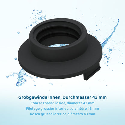 PureFlow® LongLife Filterkartusche kurz (200mm) + Adapter mit Grobgewinde innen