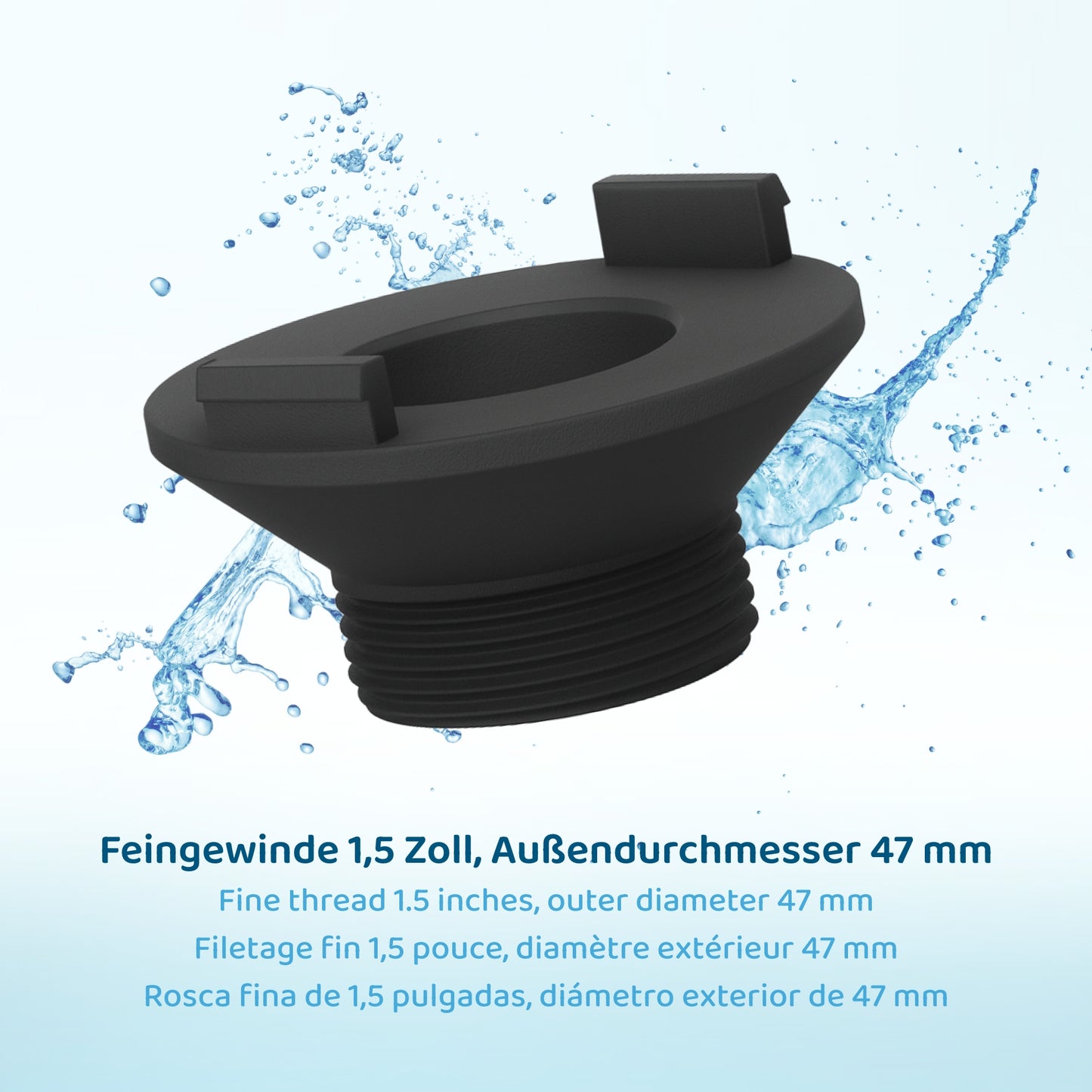 PureFlow® LongLife Filterkartusche lang (325mm) + Adapter mit Feingewinde 1,5 Zoll