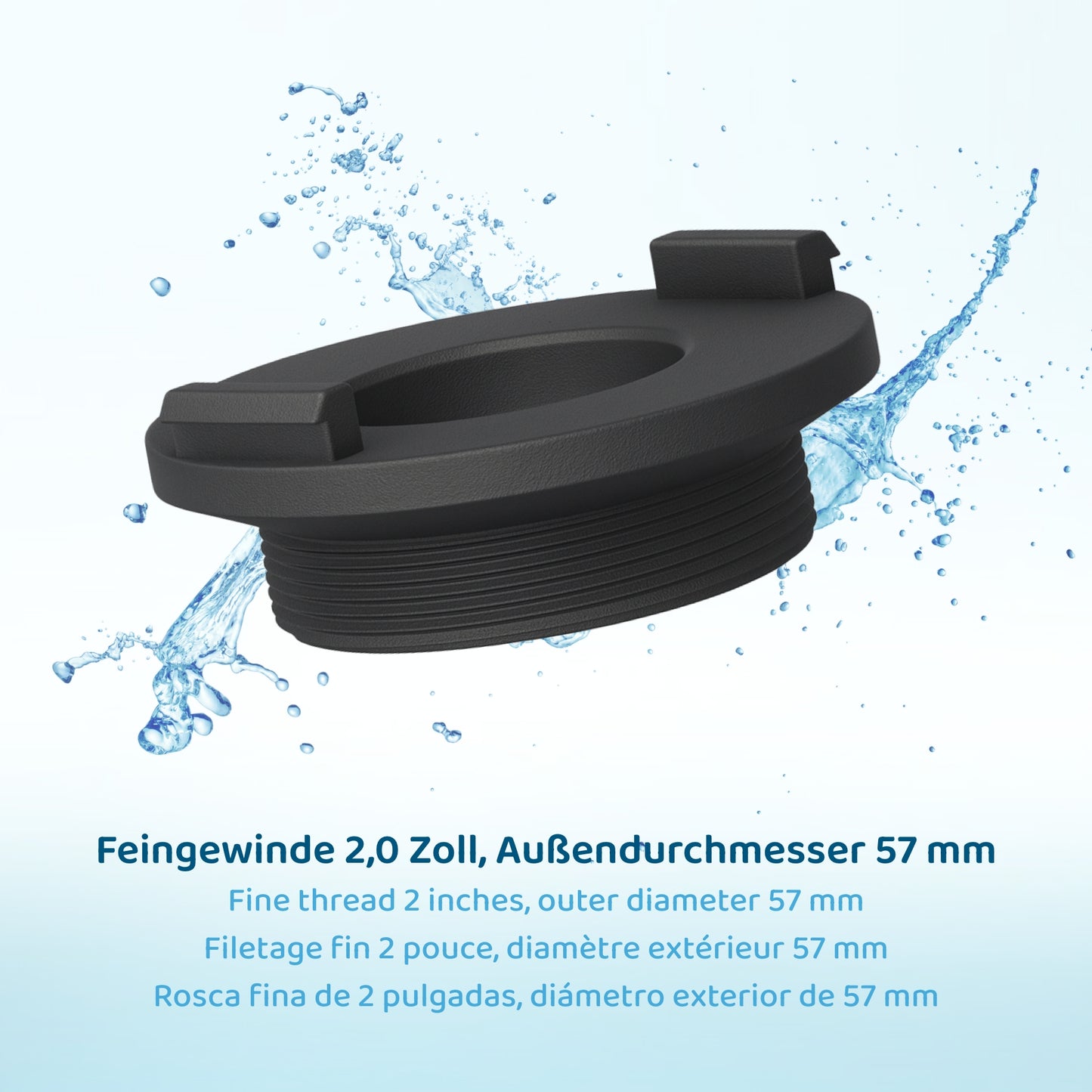 PureFlow® LongLife Filterkartusche lang (325mm) + Adapter mit Feingewinde 2,0 Zoll