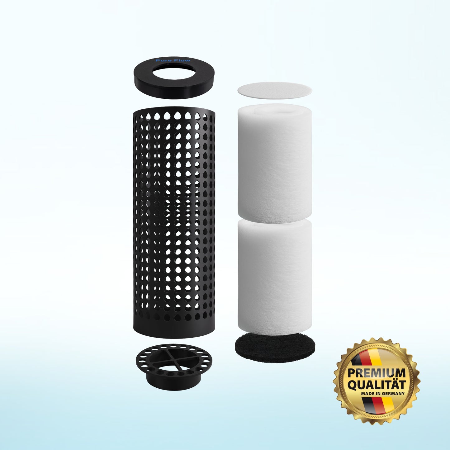 PureFlow® LongLife Filterkartusche lang (325mm) + Adapter mit Steckgehäuse (Loch)