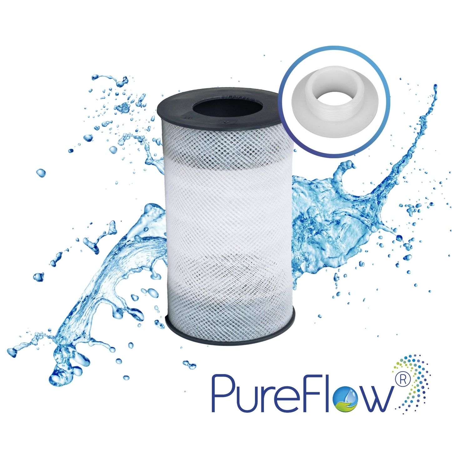 PureFlow® Premium Whirlpoolfilter LongLife (175mm) inkl. Aktivkohle