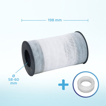 PureFlow® Premium Whirlpool Filter LongLife (198mm) incl. activated carbon filter 