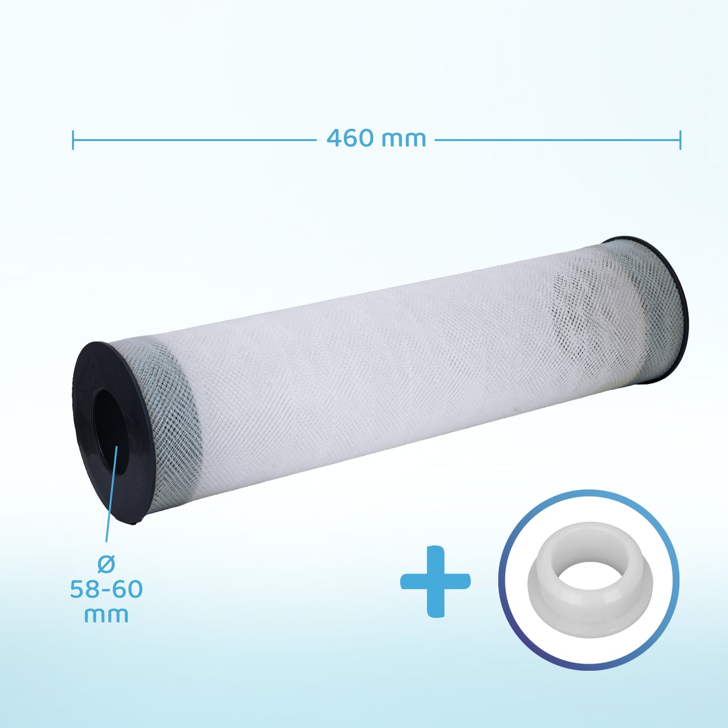 Filtre pour bain à remous PureFlow® Premium LongLife (460 mm) incl. filtre à charbon actif 